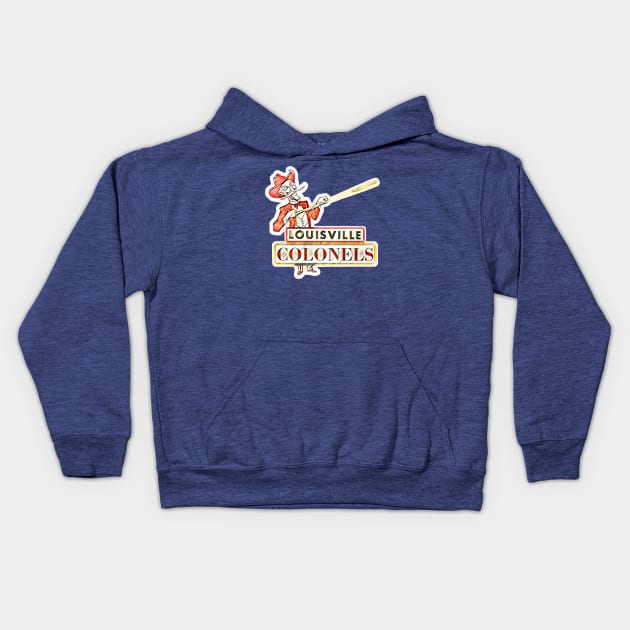 Louisville Colonels Baseball Kids Hoodie by Kitta’s Shop